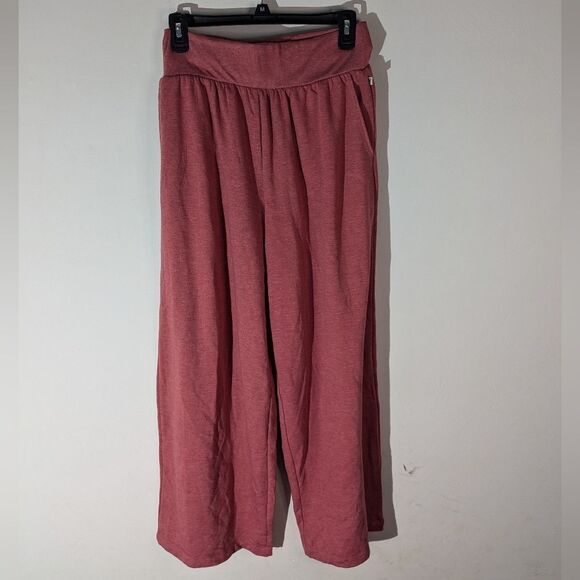 Max Studio Performance Pink Wide Leg Lounge Pants Women's Size Medium - Picture 1 of 8